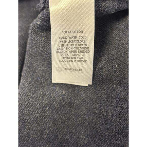 Grayson & Dunn Quarter Zip Pullover Sweater Blue Gray NWT Size Large - Picture 5 of 5